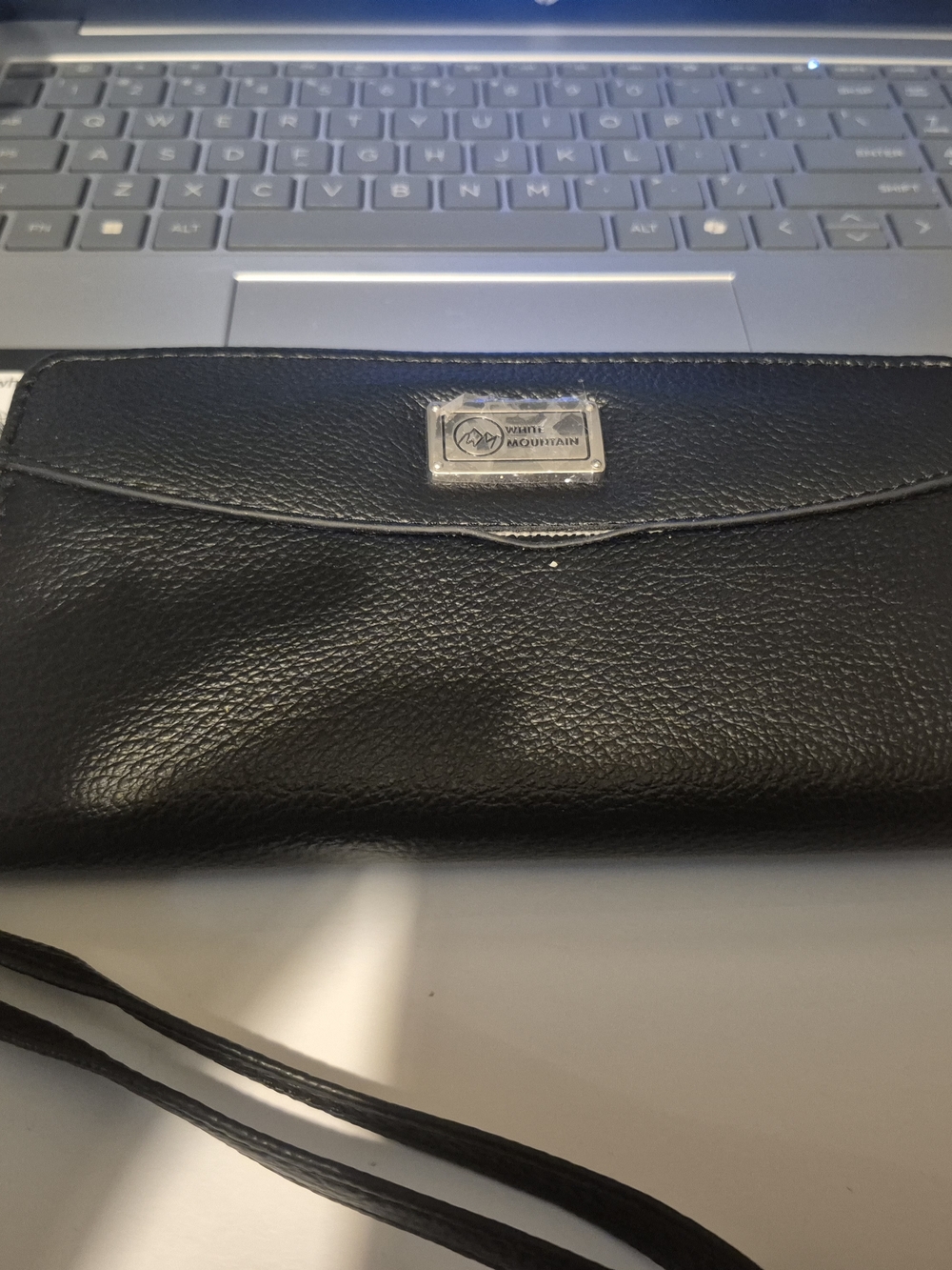 White Mountain Black Wristlet Wallet